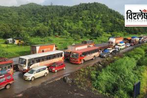 traffic jam, Mumbai Goa highway