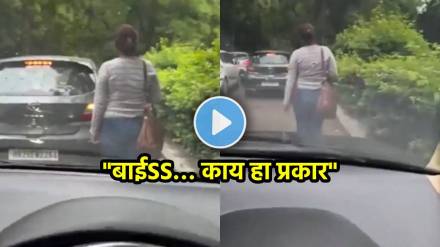 traffic video girl follow cars traffic rules video viral