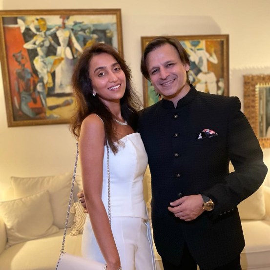 vivek oberoi with wife priyanka alva