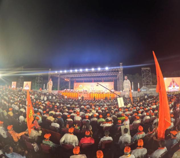 Shivsena Dasara Melava Aazad Maidan 2024 Photos, eknath shinde speech 