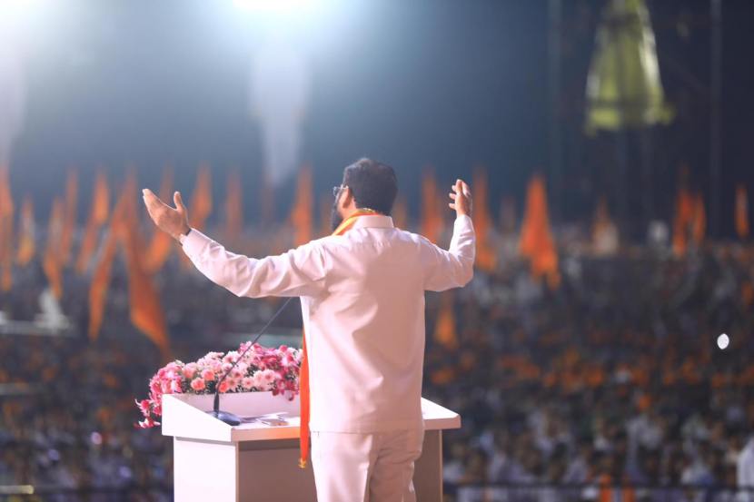 Shivsena Dasara Melava Aazad Maidan 2024 Photos, eknath shinde speech 