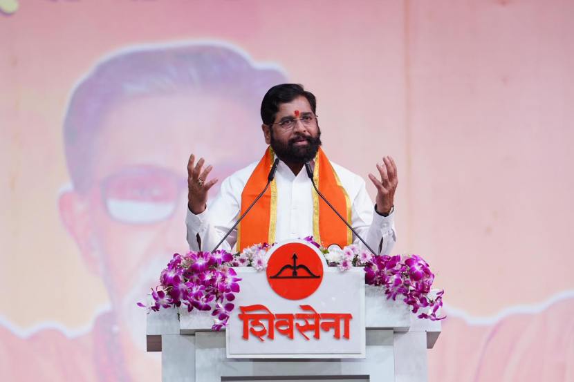 Shivsena Dasara Melava Aazad Maidan 2024 Photos, eknath shinde speech 