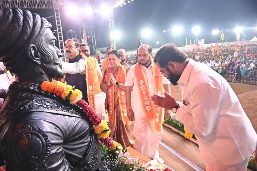 Shivsena Dasara Melava Aazad Maidan 2024 Photos, eknath shinde speech 