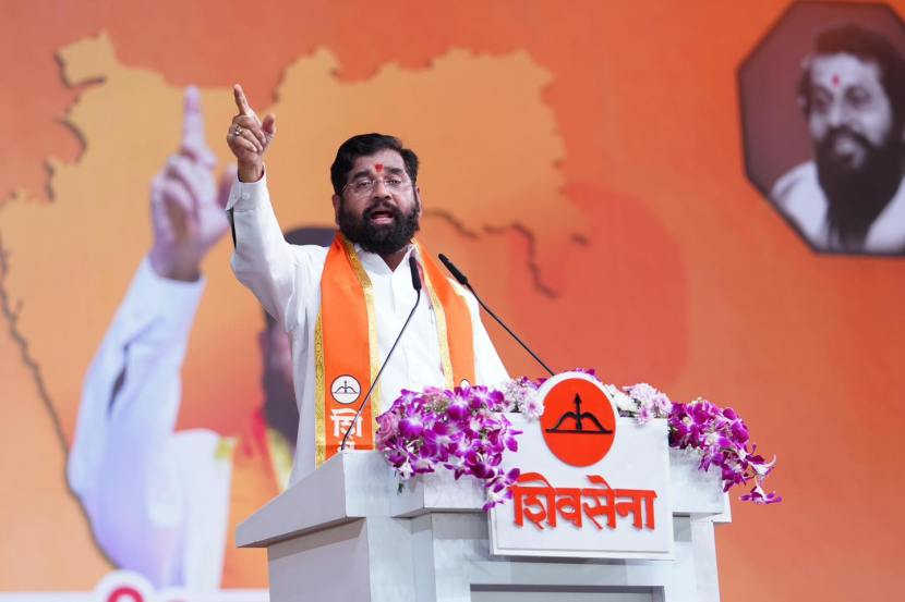 Shivsena Dasara Melava Aazad Maidan 2024 Photos, eknath shinde speech 