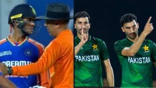 IND vs PAK Abhishek Sharma and Pakistani Bowler Fights Indian Batter Gives Death Stare After Fiery Send Off Watch Video