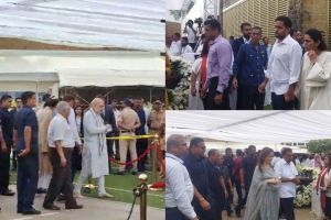 Union Home Minister Amit Shah and Ambani family come to Ratan Tata funeral