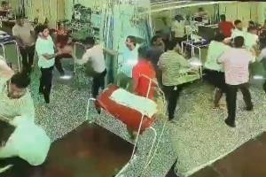 BJP MLA Rajesh Chaudhary Family Members Created Ruckus in Hospital