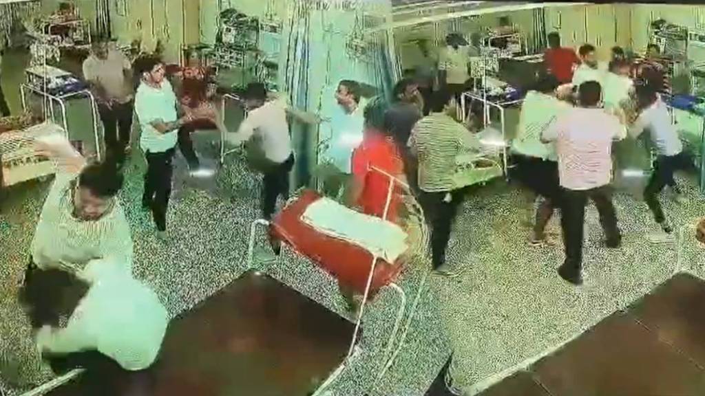 BJP MLA Rajesh Chaudhary Family Members Created Ruckus in Hospital