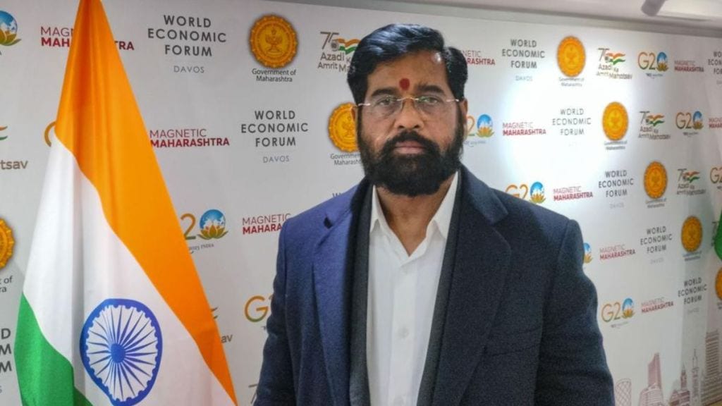 Cm Eknath Shinde at davos