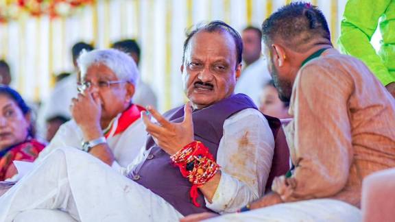 Devendra Bhuyar and Ajit pawar