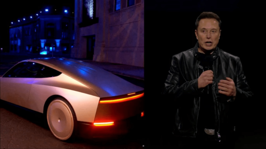 Elon Musk unveils Tesla's new two-door robotaxi with no steering or pedals