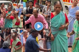 Happiness has no age limit old man and women danced to Tambadi Chambadi song