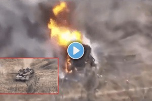 Israel Iran War fact check old video of gas tank explosion is from Russia ukraine war