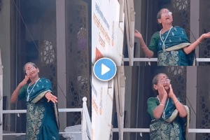 New Viral video of grandmother dancing on a tractor Puneri grandmother