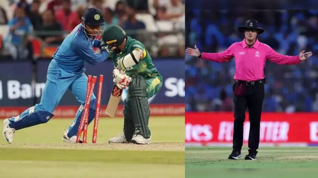 How Batsman Stumped Out on Wide Ball in Cricket What is ICC Rule MS Dhoni and Sakshi Viral Video