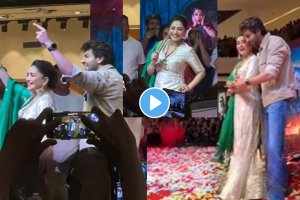 Madhuri Dixit And Kartik Aryan dance at promotion of Bhool Bhulaiyaa 3 movie