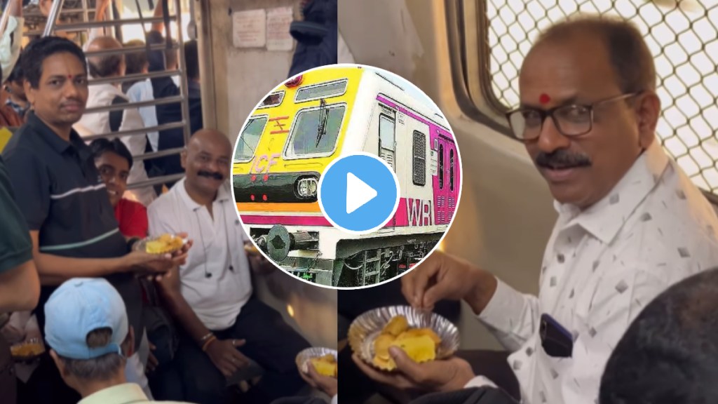 Diwali celebrate in mumbai local video goes viral