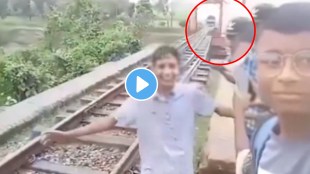 Shocking video taking a selfie with a running train puts a boy in danger shocking video