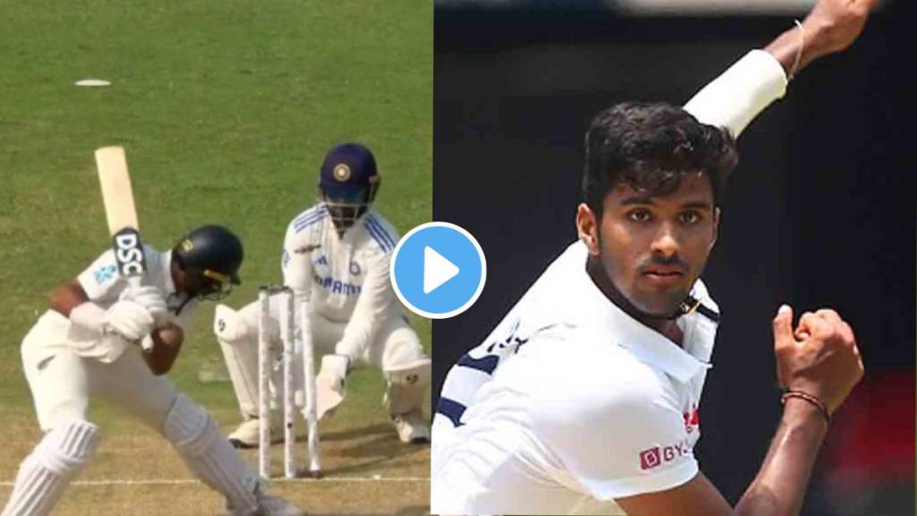 Washington Sundar twice clean bowled Rachin Ravindra in IND vs NZ 2nd test