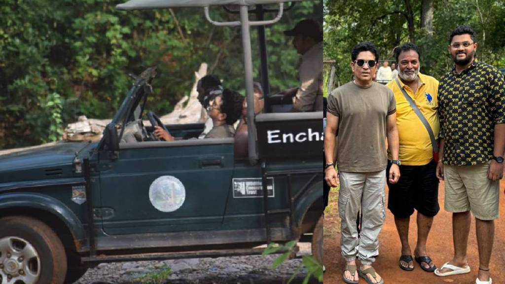 sachin Tendulkar visit tadoba