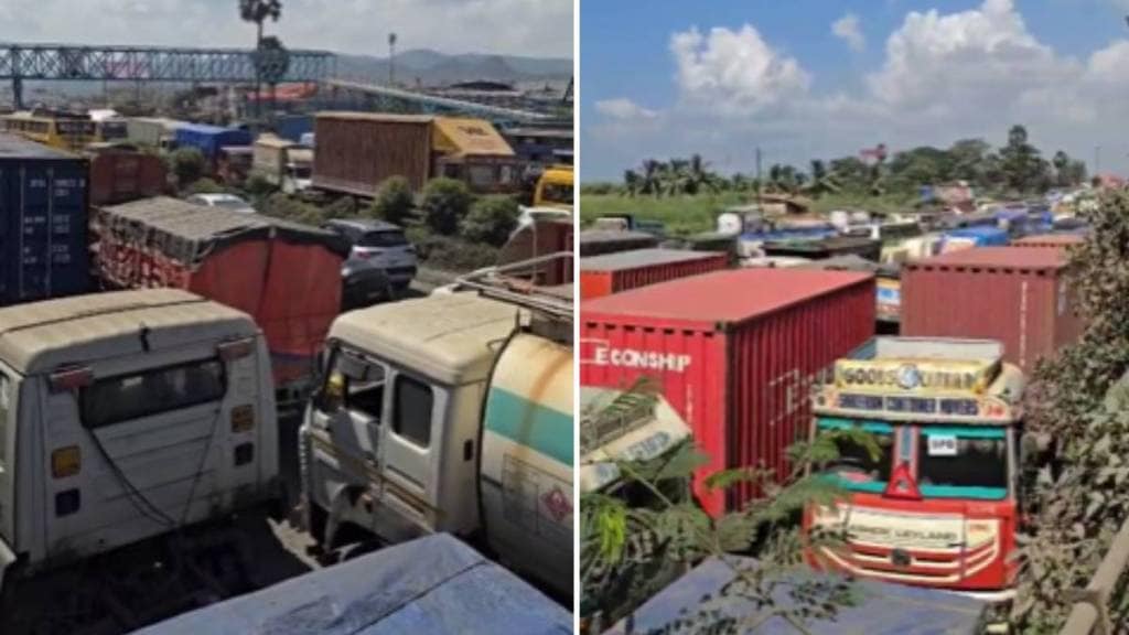 Traffic Congestion Mumbai Ahmedabad Highway,