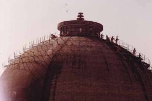 After struggle of 45 years magnificent Deekshabhumi Stupa was constructed at site of Dhammadiksha ceremony