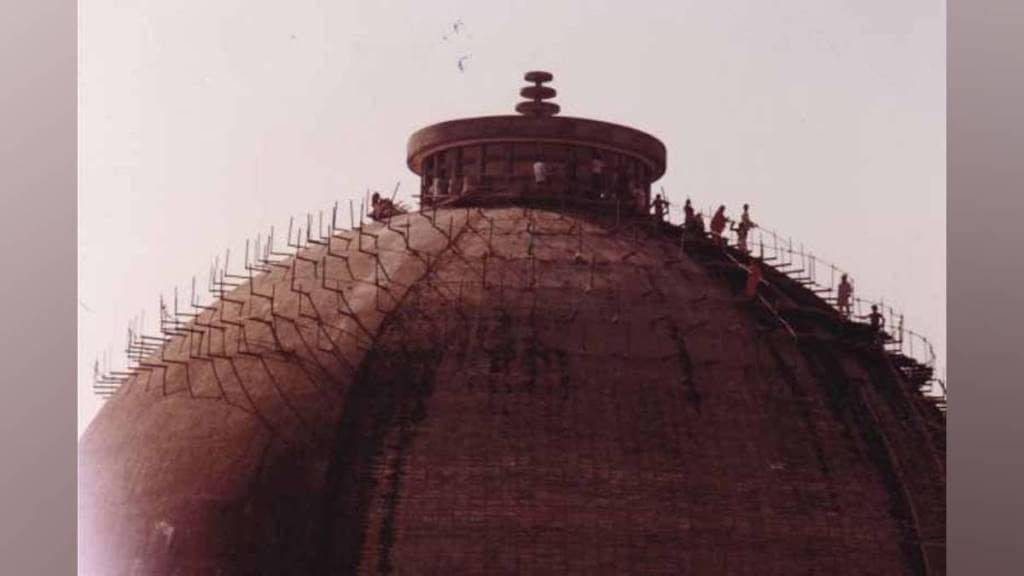 After struggle of 45 years magnificent Deekshabhumi Stupa was constructed at site of Dhammadiksha ceremony