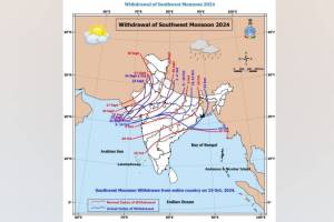 monsoons return journey is gaining momentum withdrawing from parts of North and Northeast India