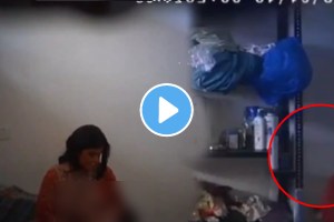 Shocking video mother beat her innocent daughter because she cry women husband complaint in police