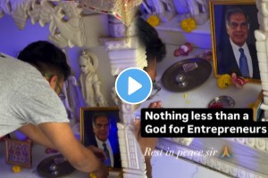 Ratan tata death: Young man Ratan Tata's photo kept in his home temple emotional video goes viral