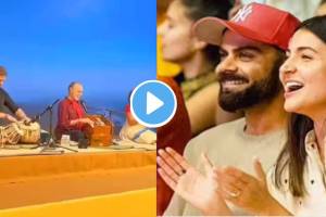 Virat Kohli and Anushka Sharma attended Krishna Das Kirtan Video viral