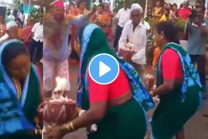 Dance video done by grandparents in kolhapur on marathi song halagi tune is currently going viral on social media