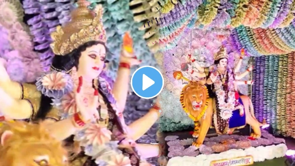 Madhya Pradeshs Durga Mata Pandal Uses Real 500 Rupee Notes For Decoration Worth 51 Lakh Rupees Video Viral