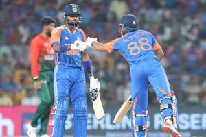 IND vs BAN 1st T20 Match Hardik Pandya broke Virat Kohlis record for most match winning sixes in T20I