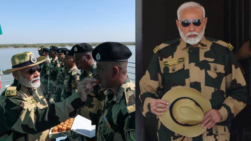 PM Modi Diwali Celebration With Army, pm modi diwali 2024, modi diwali celebration photos