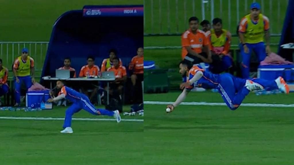 IND vs PAK Ramandeep Singh Takes Stunning One Handed Catch Near Boundary Line Watch Video India A V Pakistan A Emerging Aisa Cup 2024