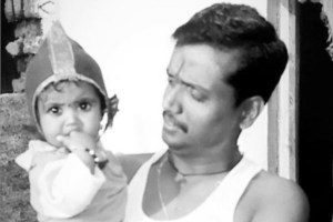 Rinku rajguru childhood photo with father