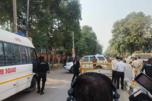 A loud explosion was heard near the CRPF School in Rohini’s Sector 14,