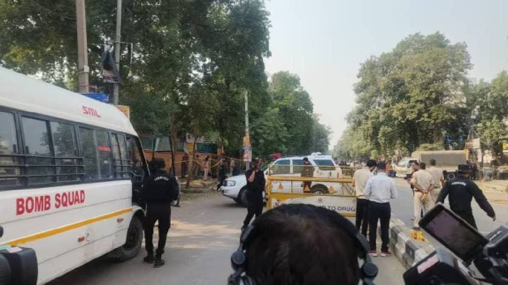 A loud explosion was heard near the CRPF School in Rohini’s Sector 14,