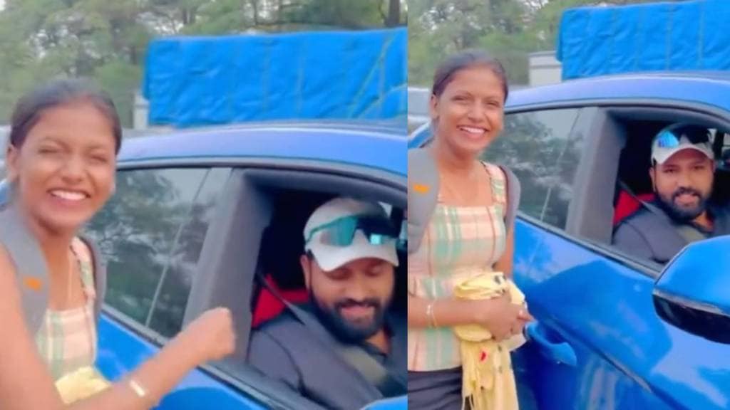 Rohit Sharma Stops Car on Mumbai Busy Road and Wishes Female Fan on Her Birthday Video Goes Viral