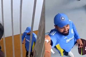 Rohit Sharma Viral Video with Girl Fan Who Gives Message For Virat Kohli Said Tell Him i am His Big Fan IND vs NZ