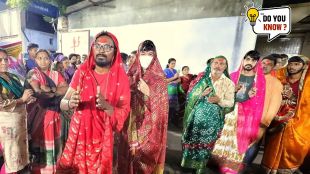 Sadu Mata ni Pol is popular sheri garba in Ahmedabad men dress up like women