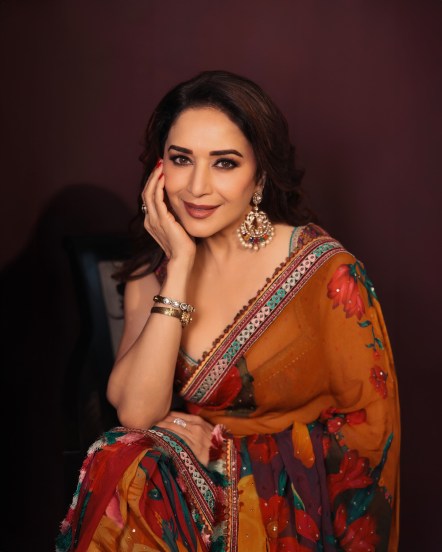 madhuri dixit saree look