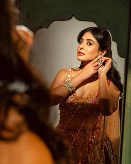 Kritika Kamra Lehanga Look, navratri look,