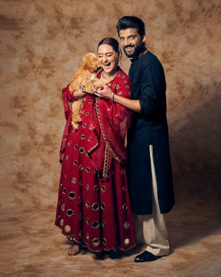 Sonakshi Sinha and Zaheer Iqbal Diwali look, Sonakshi Sinha and Zaheer Iqbal Diwali Photoshoot