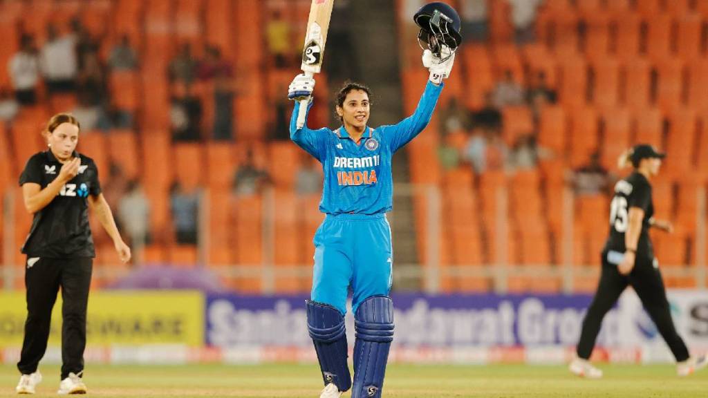 Smriti Mandhana Hits 8th ODI Century Broke Mithali Raj Record to Become The Indian Player With Most ODI Centuries INDW vs NZW