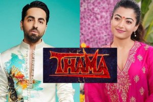 ayushmann khurrana rashmika mandanna starr thama Horror Comedy movie announced watch teaser