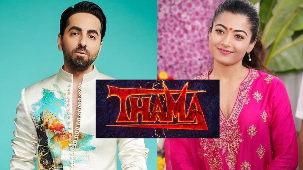 ayushmann khurrana rashmika mandanna starr thama Horror Comedy movie announced watch teaser