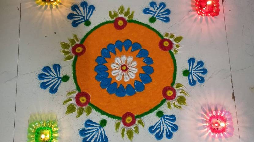 Tips and tricks to make easy unique rangoli