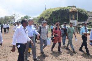 Inspection of Raigad fort by UNESCO team